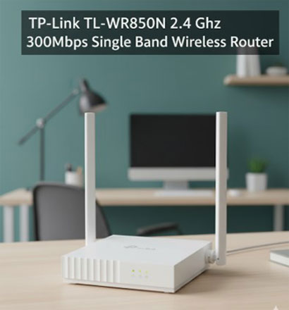 TP-Link TL-WR850N 2.4 GHz 300Mbps Single Band Wireless Router