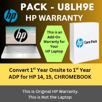 U8LH9E-Convert 1 year Onsite to 1 Year Accidental Damage Warranty for HP 14,15 and Chromebook