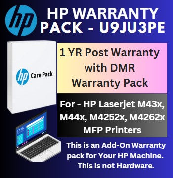 U9JU3PE-1 Year Post Warranty with DMR for HP Laserjet M43x M44x M4252x M4262x MFP Printers