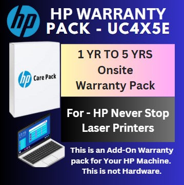 UC4X5E-1 Year to 5 Years (4 Yrs Onsite) for HP Neverstop Laser 1xxx Series Printers