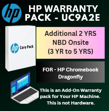 UC9A2E-Additional 2 Years NBD Onsite Warranty (3 YR TO 5 YRS) for HP Chromebook Dragonfly