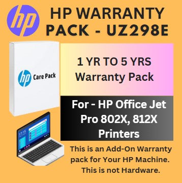 UZ298E-1 Year to 5 Years (4 Yrs Onsite) for HP Office Jet Pro 802X, 812X Printers