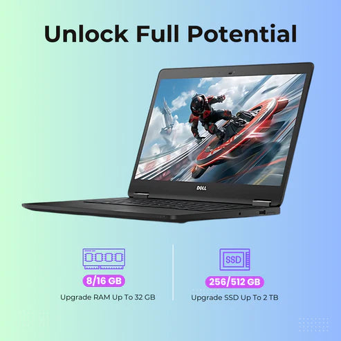 (Refurbished) Dell Latitude 7470 14" Laptop Intel Core i5 6th Generation Win 10 Pro