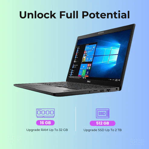 (Refurbished) Dell Latitude 7490 14" Laptop Intel Core i7 8th Gen 16GB RAM 512GB SSD Win 10 Pro