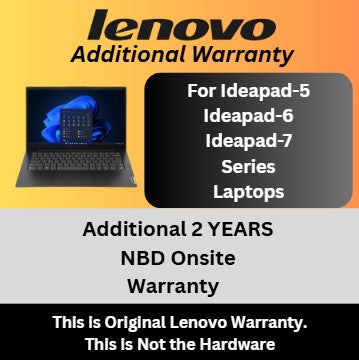 Lenovo Ideapad 5/6/7 Series Laptops Extended Warranty-2 Years Onsite