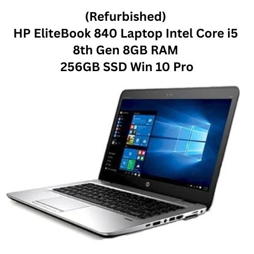 (Refurbished) HP EliteBook 840 G5 14" Laptop Intel Core i5 8th Gen 8GB RAM 256GB SSD Win 10 Pro