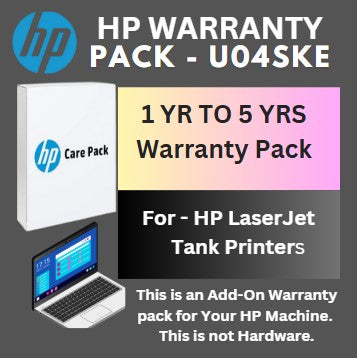 U04SKE-1 Year to 5 Years (4 Yrs Onsite) for HP LaserJet Tank Printers