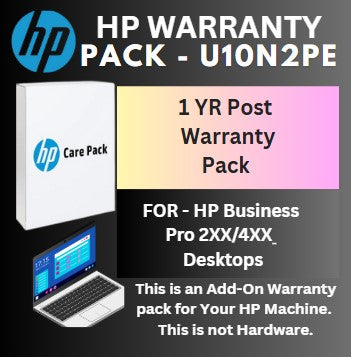 U10N2PE-1 Year Post Warranty for HP 200/400 Series Desktops