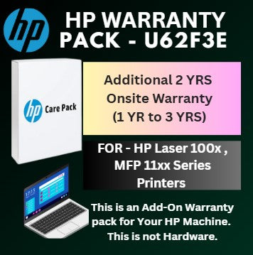 2 Years Onsite Warranty for HP Laser 100x and 11xx MFP Printer