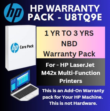 U8TQ9E-1 Year to 3 Years (2 Yrs NBD) for HP LaserJet M42x Multi Function Printers