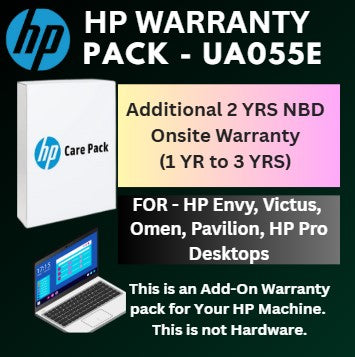 UA055E-Additional 2 Years Onsite Warranty for HP Pavilion,Victus,Envy,Omen Desktops (1 YR to 3 YRS)