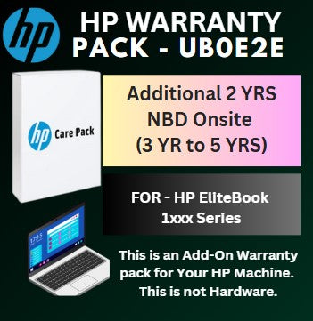 UB0E2E-Additional 2 Years NBD Onsite Warranty (3 YR TO 5 YRS) for HP Elitebook 1xxx Series