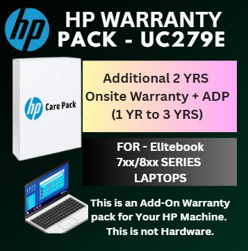 UC279E-Convert 3 Years NBD Onsite Warranty to 3 Years ADP for HP Elitebook Laptops