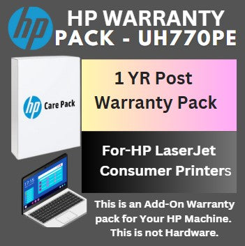 UH770PE-1 Year Post Warranty for HP Consumer LaserJet Printers