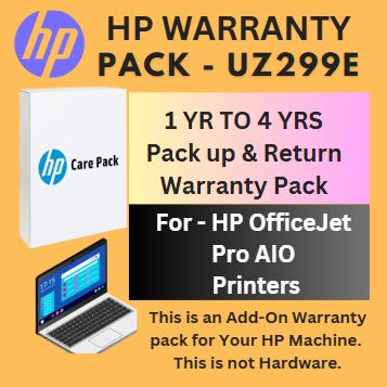 UZ299E-Additional 4 Years Pick up and Return for HP Office Jet Pro 9xxx AIO Printers
