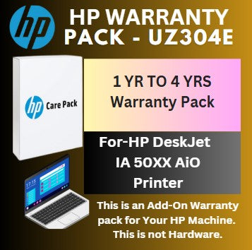 UZ304E-1 Year to 5 Years (4 Yrs Onsite) for HP DeskJet IA 50XX AiO Printers